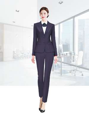 春秋季女士西服套裝帶領結(jié)正裝